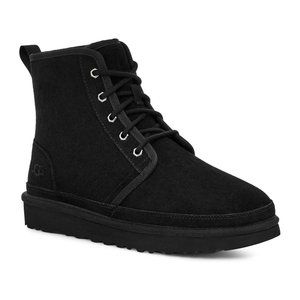 New UGG WOMEN'S NEUMEL HIKING SNOW SUEDE HIGH SHEARLING LINED BOOTS BLACK